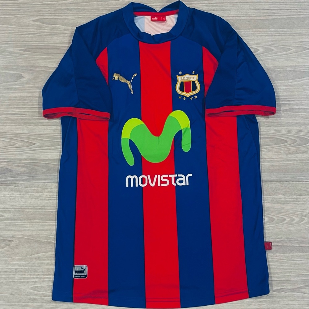 Puma 2007 SD QUITO Ecuador Soccer Jersey Camisa Red Movistar Men’s Size Medium
